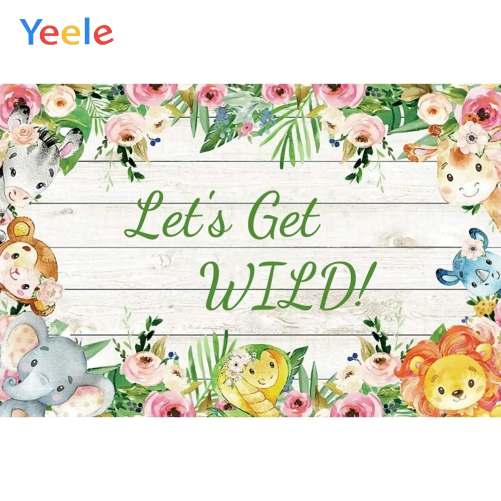 

Фон для фотосъемки с изображением цветов листьев животных семьи новорожденных детей дня рождения