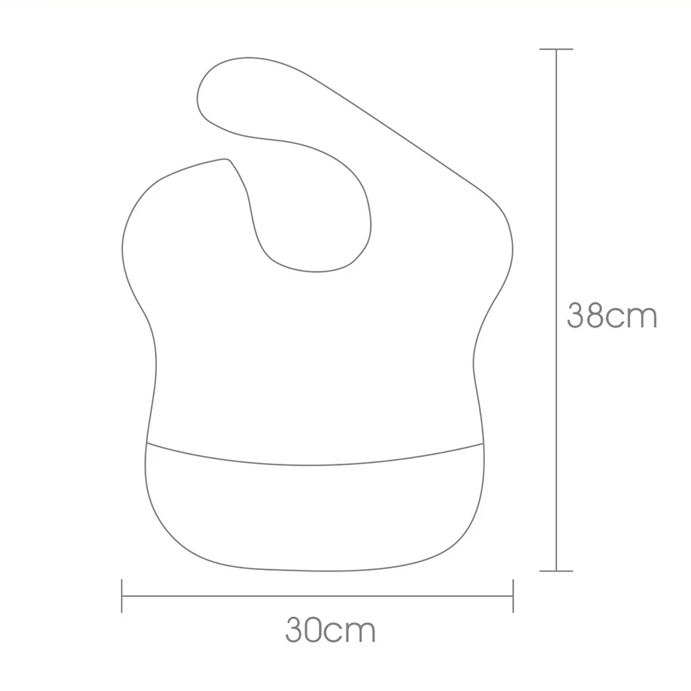 

Waterproof Baby Bib Washable Feeding Bibs Stain and Odor Resistant Baby Bibs with Food Catcher for 6-24 Months Unisex Baby