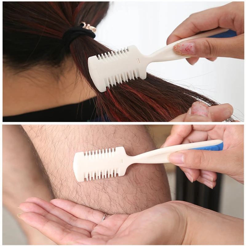 Полезный домашний триммер для стрижки волос бритва Расческа с лезвием