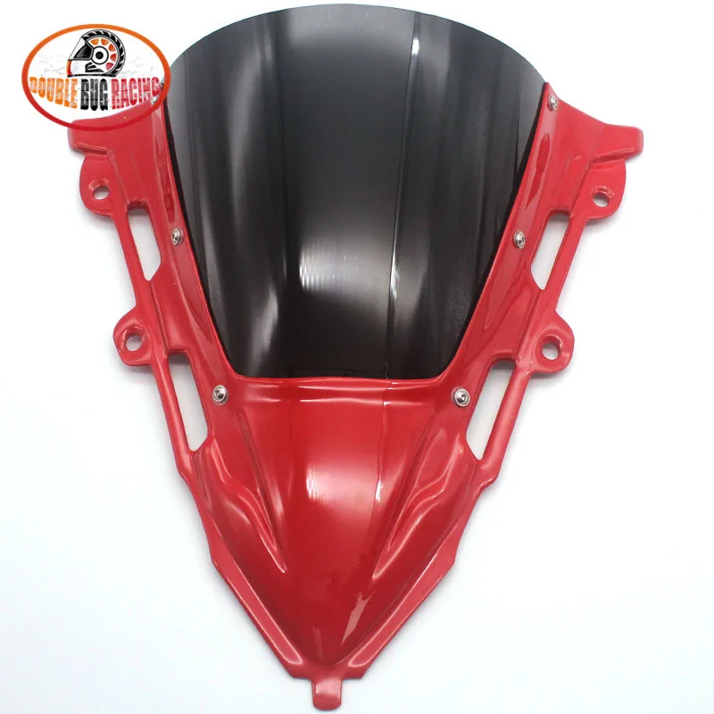 red black Для Honda CBR650R CBR 650 R CBR-650R, аксессуары для мотоциклов с двойными пузырьками, ветровое стекло, ветровое стекло, дефлектор, козырек, Визер - Цвет: red black
