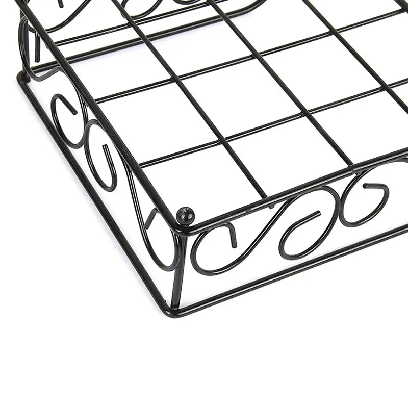 Держатель для бумажных салфеток в европейском стиле черный металлический