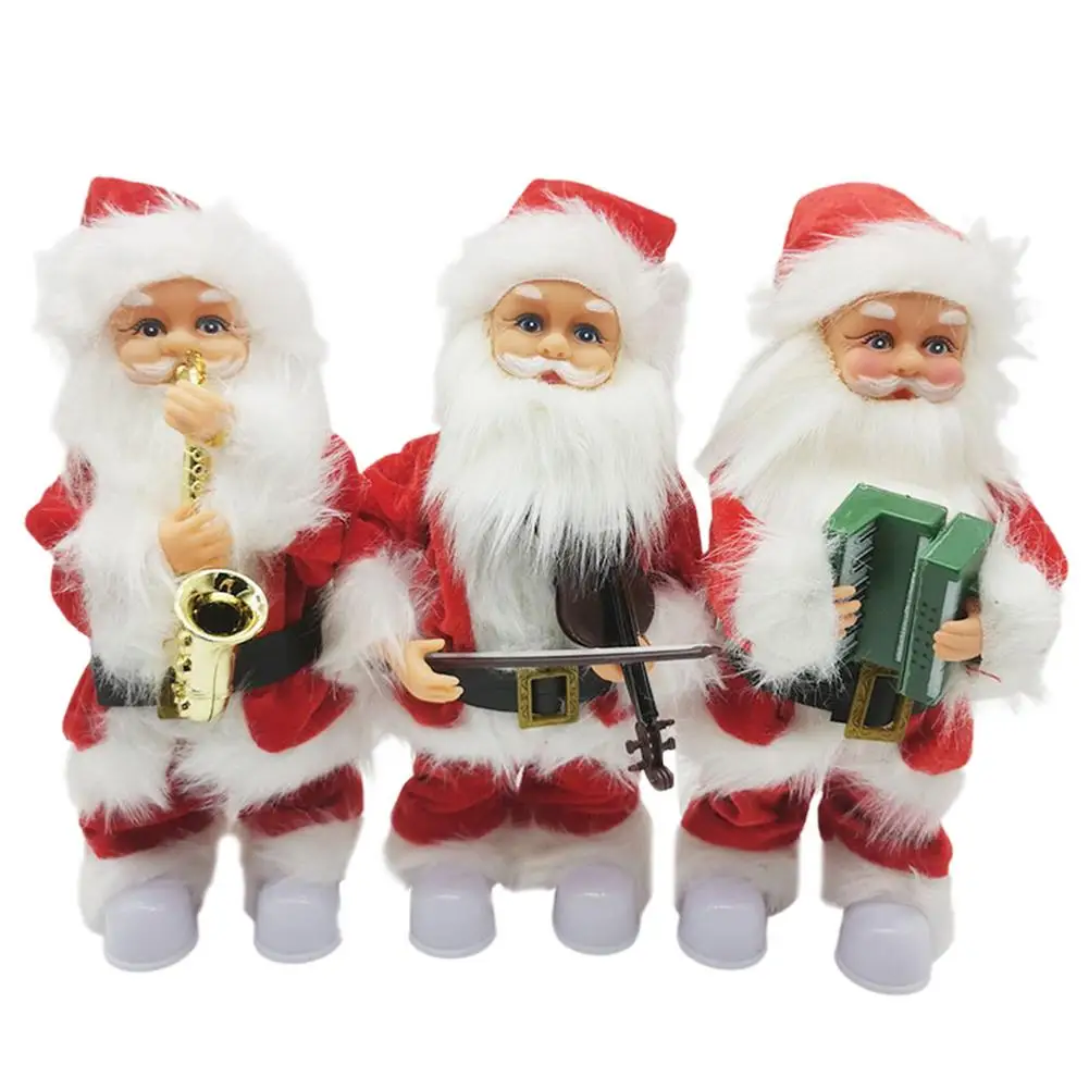 

Childrens Old Man Ornament Electric Christmas Doll Musical Toy Joyful And Interesting Design Perfect Gift For Friends And Child