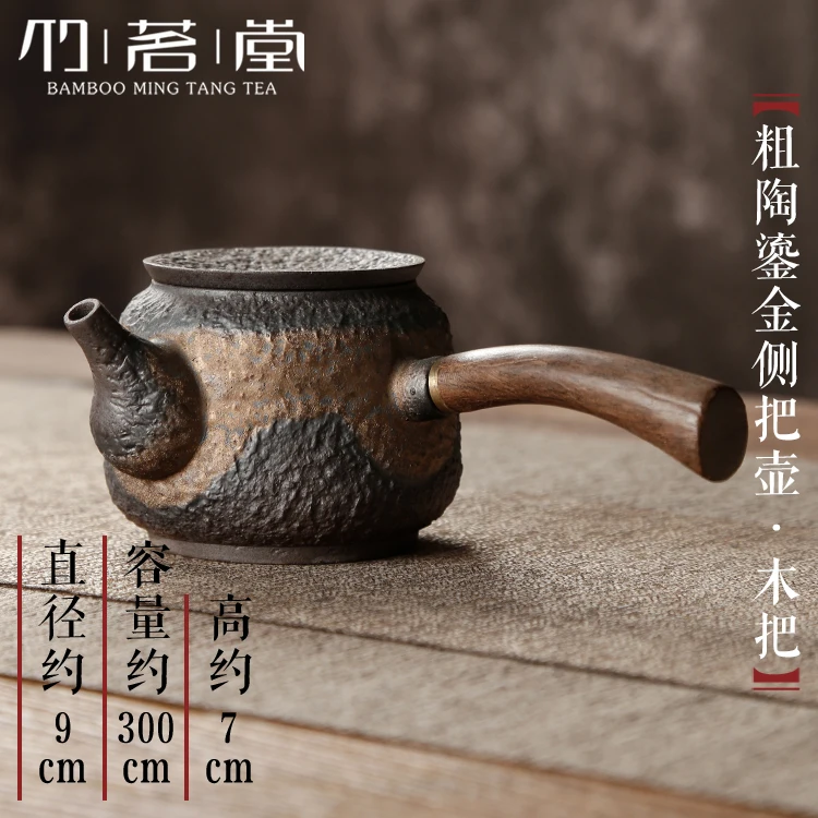 

Japanese Ceramic Teapots Vintage Kettle Handle with Filter Handmade Sencha Tea Teapots Teteras De Te Kitchen Products DB60CH