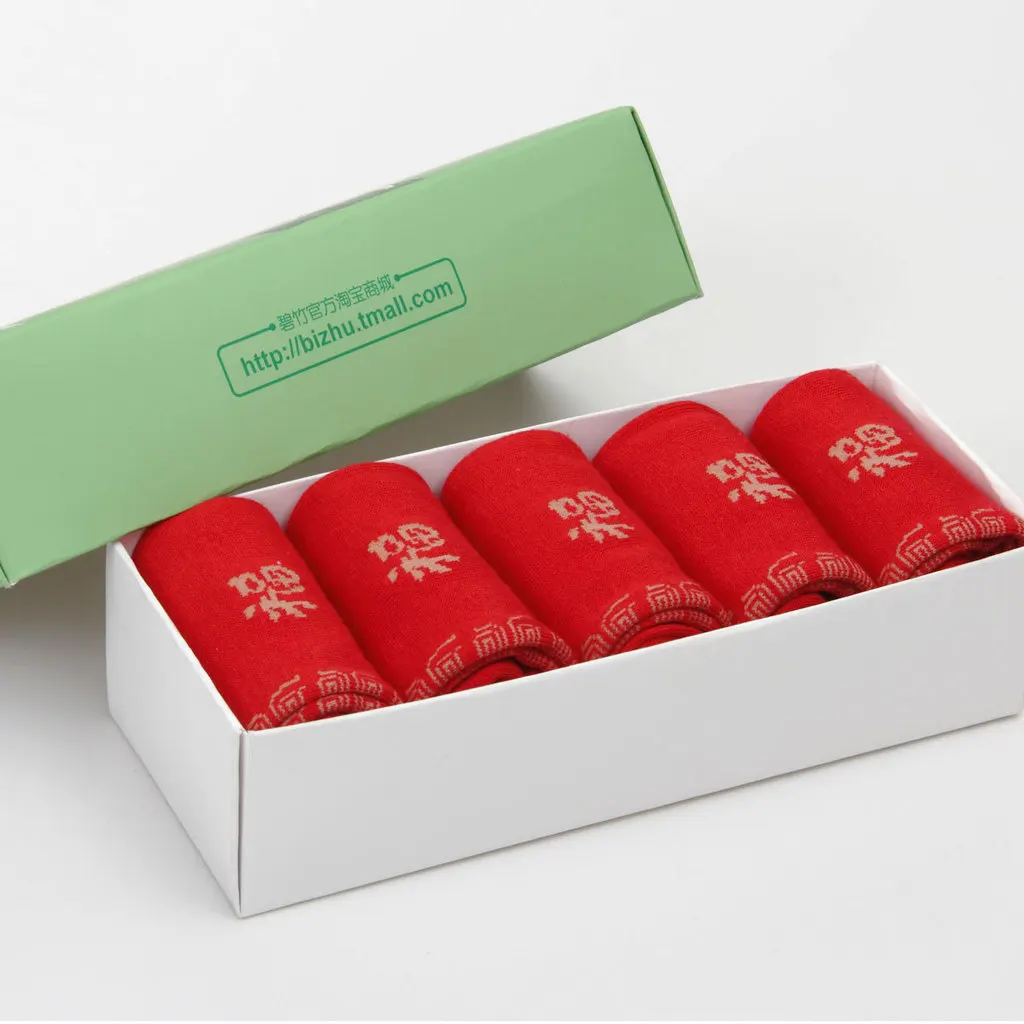 Красные носки в китайском стиле для мужчин и женщин дышащие поглощающие пот