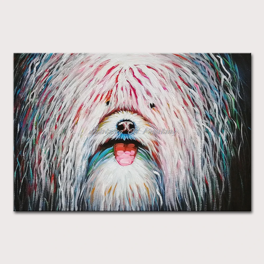 

Mintura Настенная картина для гостиной картина маслом на холсте Ручная роспись белого овечьего цвета украшение для отеля настенное искусство без рамки