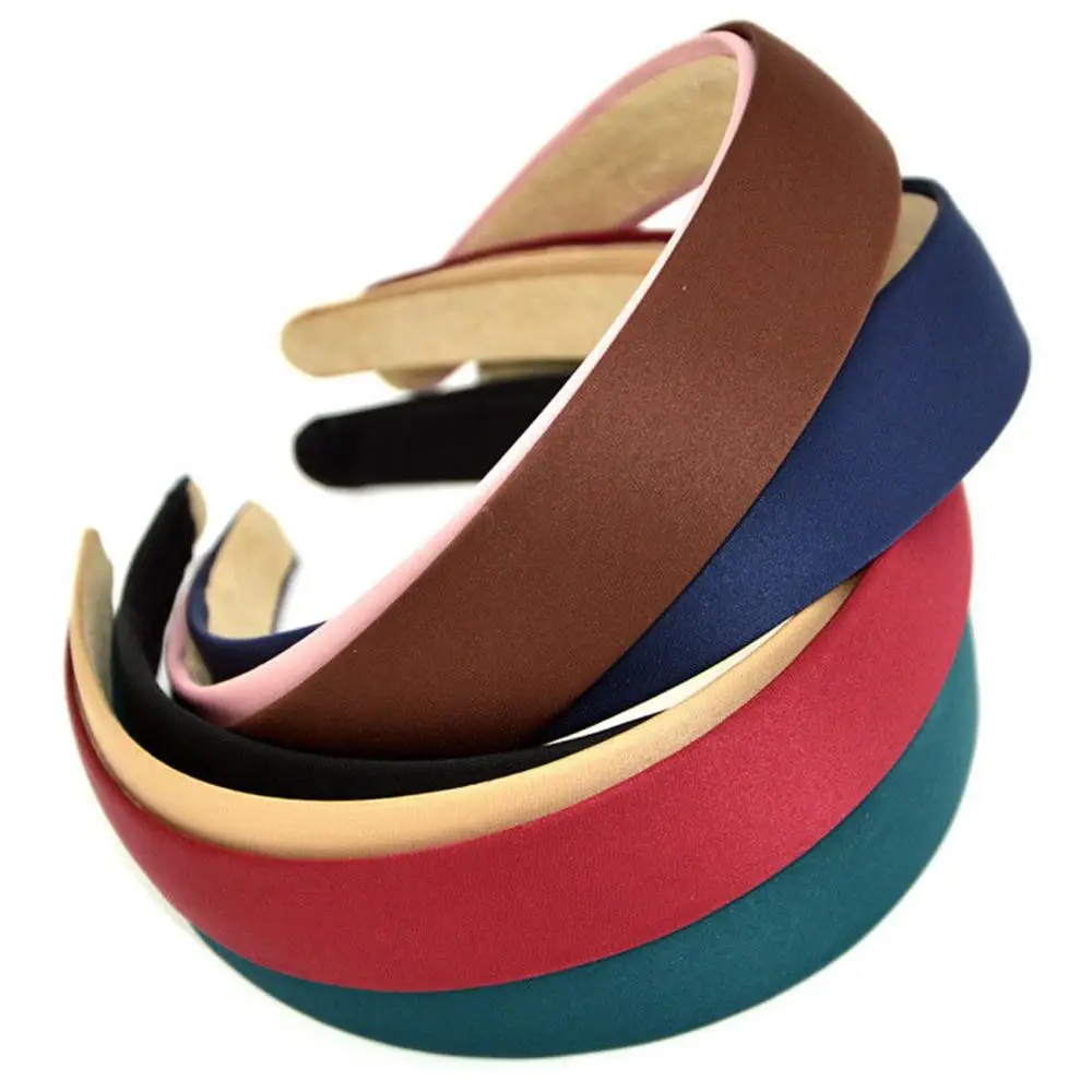 

Ободок для волос Женский, широкий, пластиковый, 5 цветов, в простом Корейском стиле