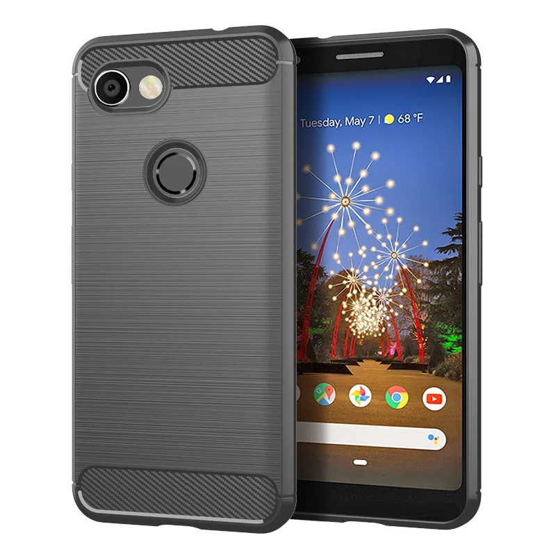 Чехол Teyomi для Google Pixel3a антидетонационный чехол из углеродного волокна TPU телефона