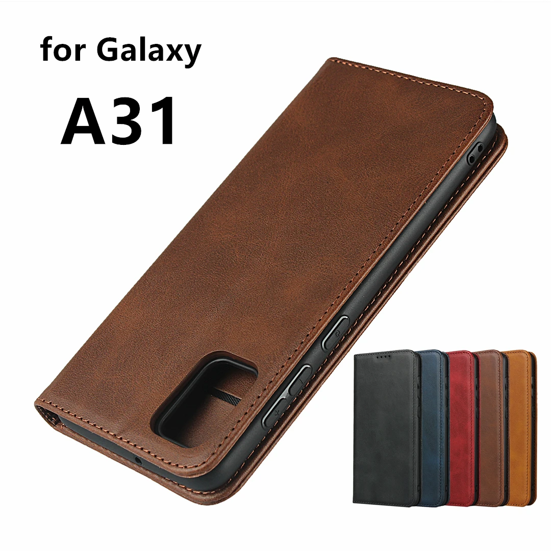

Leather case For Samsung Galaxy A31 Flip case card holder Holster Magnetic attraction Cover Case Wallet Case