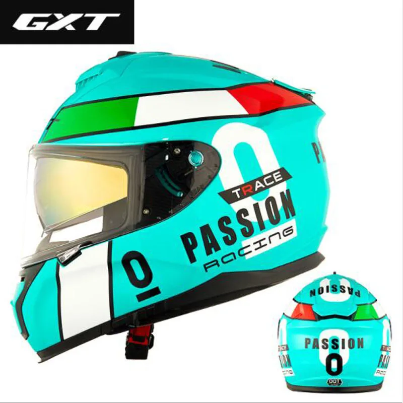 2019 Новый рыцарский защитный GXT двойной объектив мотоциклетный шлем полное лицо