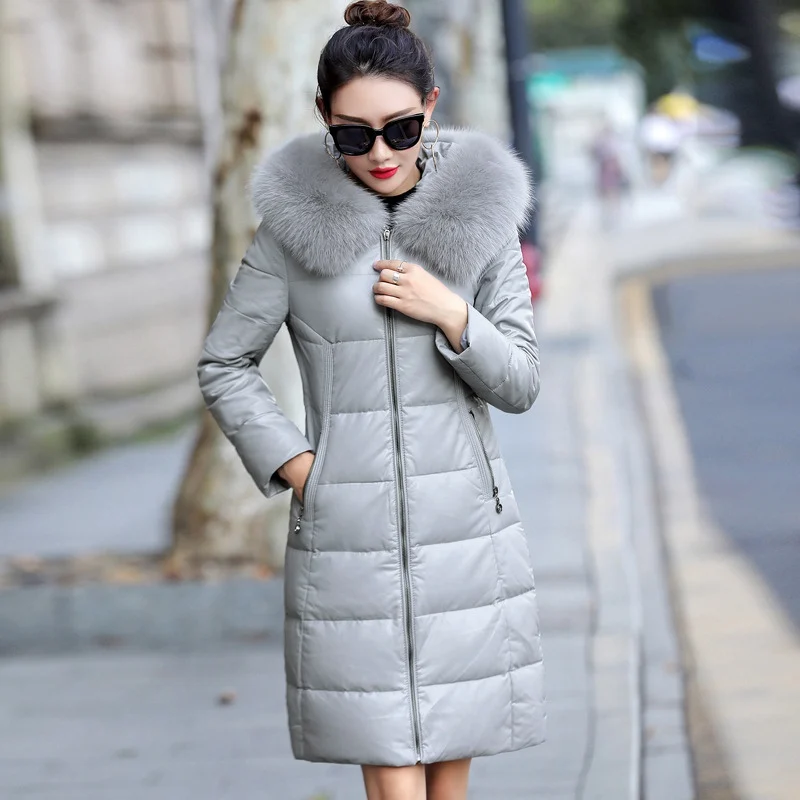 Женская замшевая парка из натуральной овечьей кожи с капюшоном | одежда