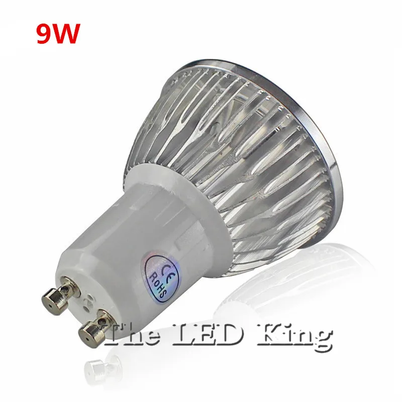 Суперъяркая светодиодная лампа 9 Вт 12 15 красные синие зеленые лампы GU10 GU5.3 MR16
