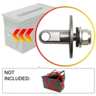 50 отдельно Кол-во жестянка с боеприпасами замок аппаратные средства комплект Нержавеющаясталь замков роллингов армии закрывающийся чехол 40 мм пистолет футляр для пуль Чехол хранения ценностей