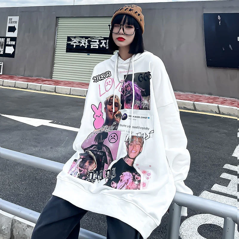 

Толстовка Lil Peeped для мужчин и женщин, хлопковый винтажный пуловер, худи, уличная одежда в стиле хип-хоп, мужские топы, большие размеры, Осень-з...