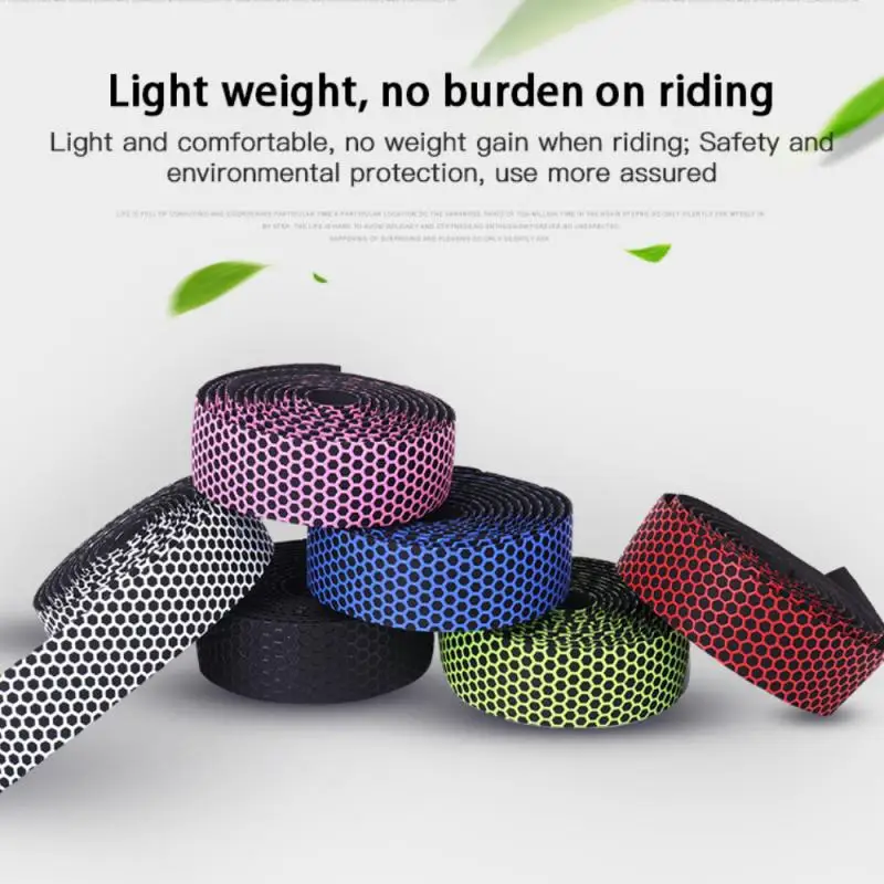 

Steering Wheel Cover Bike Cycling Handle Nonslip Belt Rubber Tape Cycling Bike Handlebar Tape 2PCS Bicycle Handlebar Tape