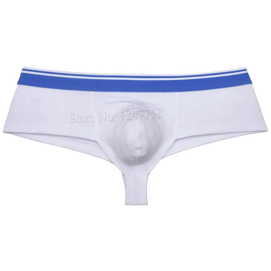Men's Cotton Cheeky 1/2 Rear Coverage Trunks Brazilain Bikini Pants Hipster Sports Boxer Briefs Bokserki | Мужская одежда