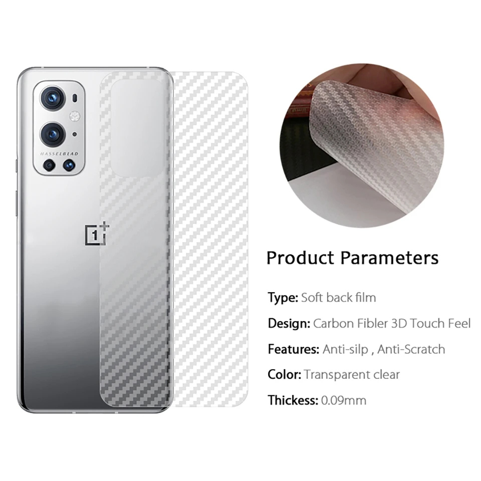 Защитная пленка для OnePlus 10 9 8 Pro 9r 5G из углеродного волокна One Plus 8t 7t 7 матовая кожа