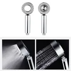 Двусторонняя душевая лейка JUSHFO с функцией экономии воды, круглый хромированный усилитель, ручной душ высокого давления