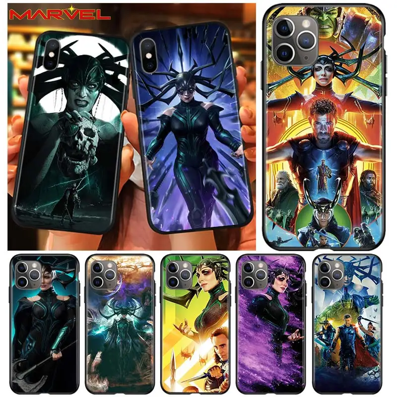 

Hela marvel cool for Apple iPhone 12 Pro Max Mini 11 Pro XS Max X XR 6S 6 7 8 Plus 5S SE2020 Soft Black Phone Case