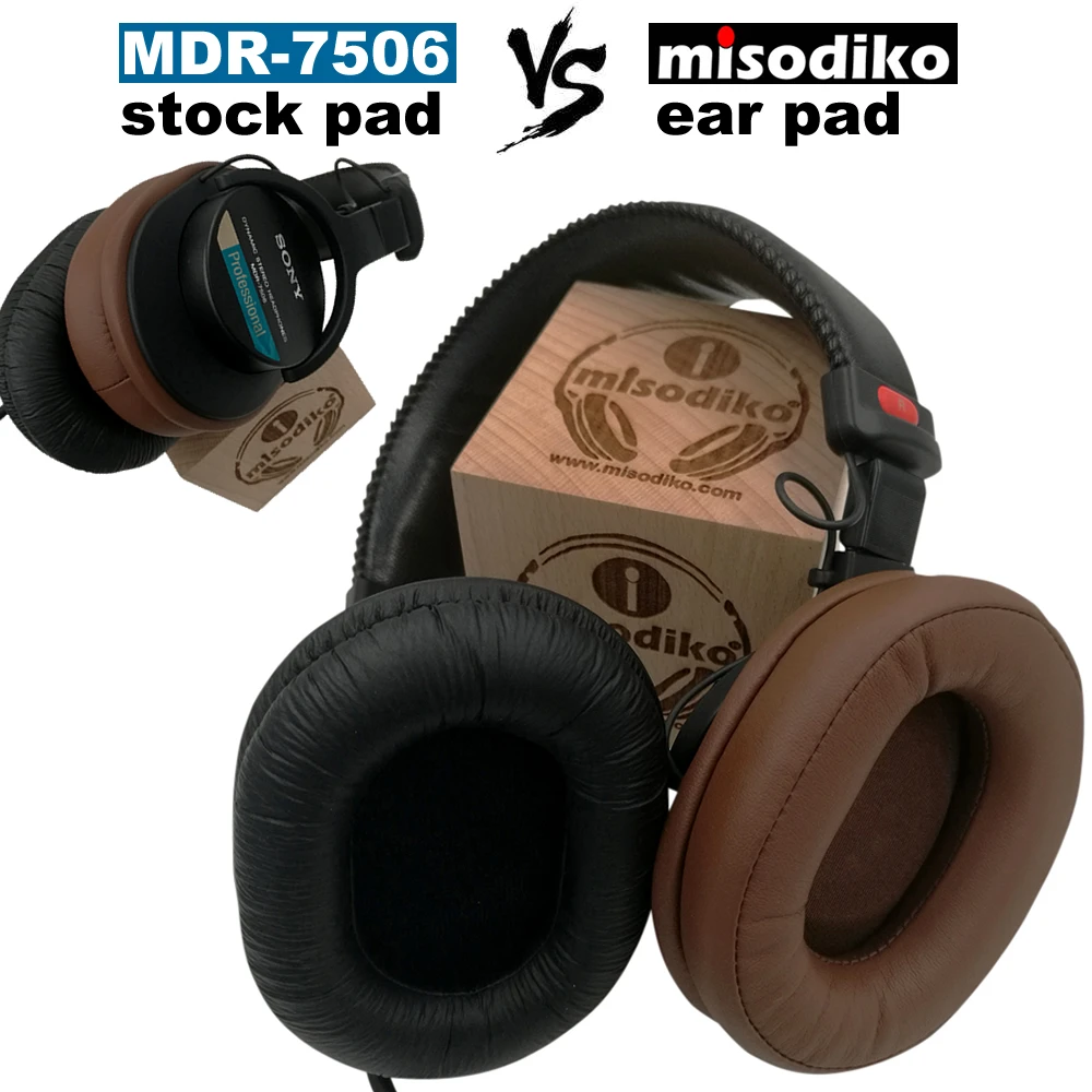 Misodiko Сменные амбушюры для наушников Audio-Technica ATH-M50x ATH-M40x ATH-M30x ATH-M70x ATH-MSR7, sony MDR-7506