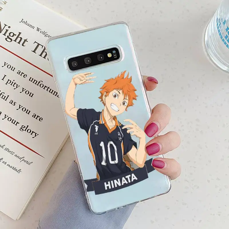 

Haikyuu Hinata attacks Anime Phone Case Transparent for Samsung A71 S9 10 20 HUAWEI p30 40 honor 10i 8x xiaomi note 8 Pro 10t 11