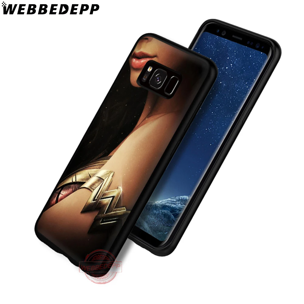 WEBBEDEPP чудо-женщина Мягкий чехол для телефона с изображением цветов Samsung S6 S7 край S8