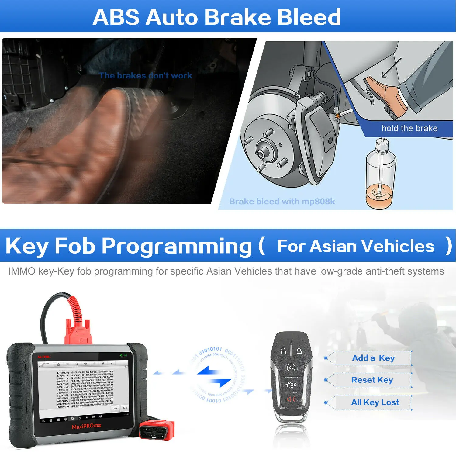 Диагностический инструмент Autel MP808K диагностика автомобиля Obd2 сканер