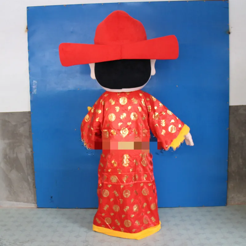 

God of Wealth Mascot Costume Suits Cosplay Party Game Dress Outfits Cartoon Clothing Ads Promotion Carnival Xmas Easter Adults