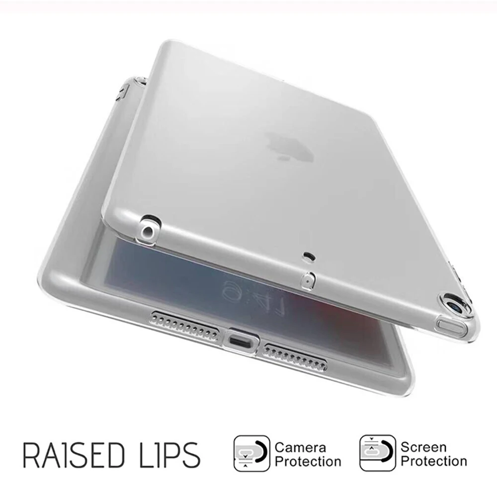 Прозрачный чехол для iPad 10 2 2019 прозрачный мягкий кремний из ТПУ нового 2017 2018 Pro 5 Air 1