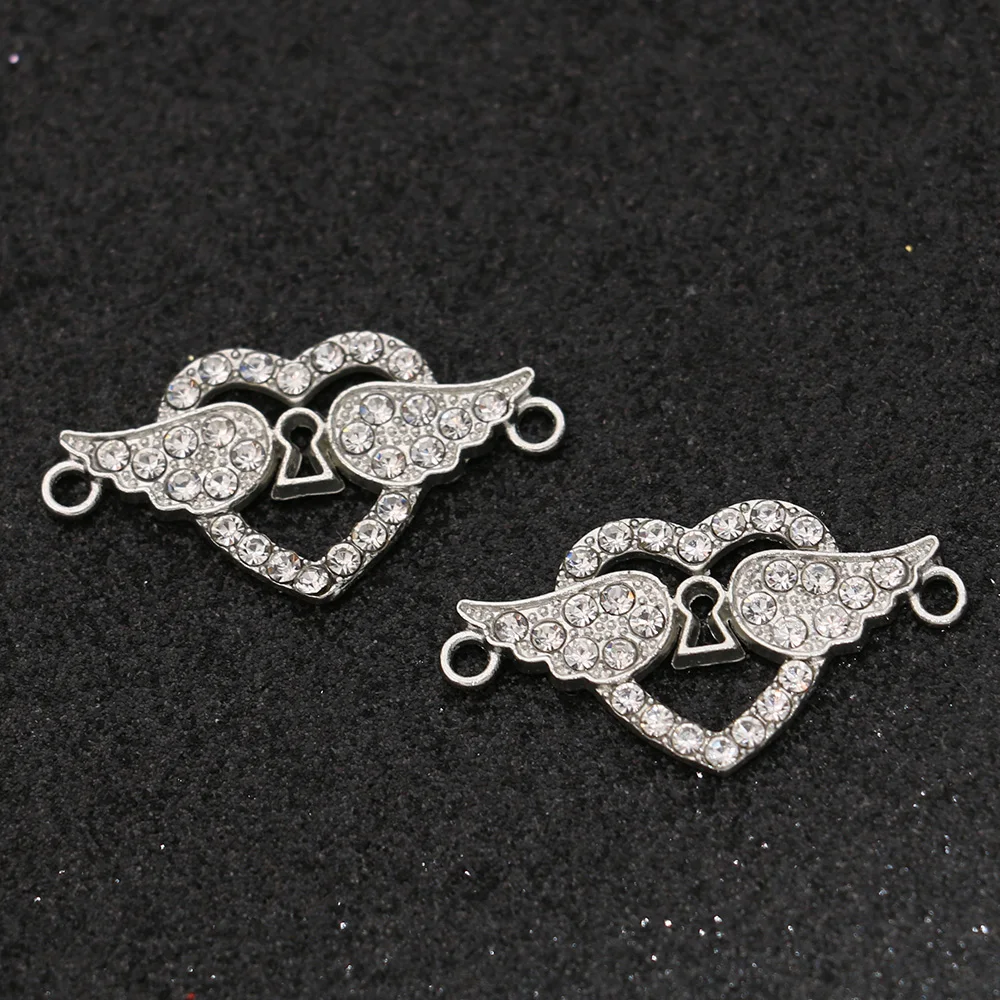 5 шт. посеребренные соединители для браслета 25 х12 мм |