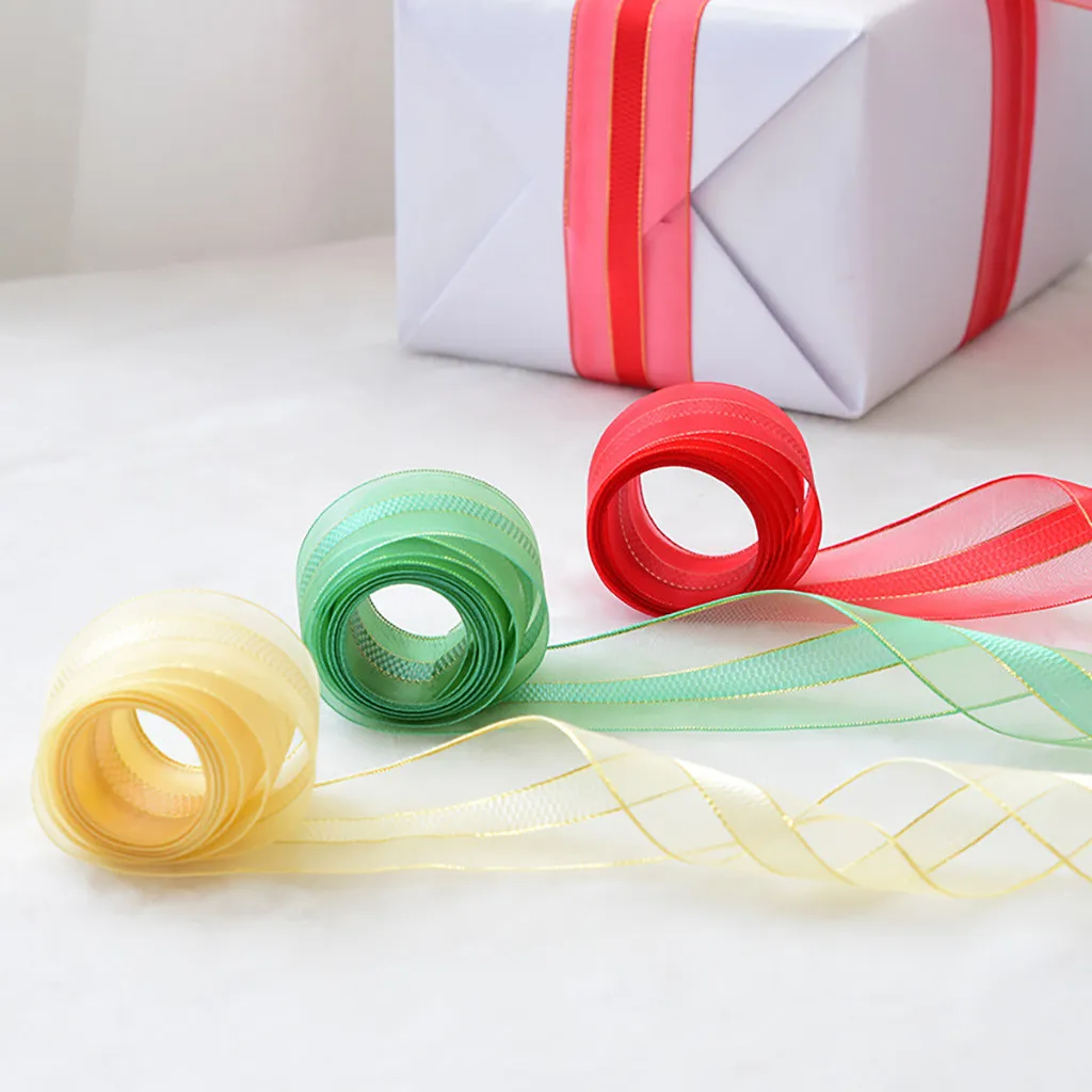 Рождественская лента 2 м DIY Рождественский бант рождественские украшения