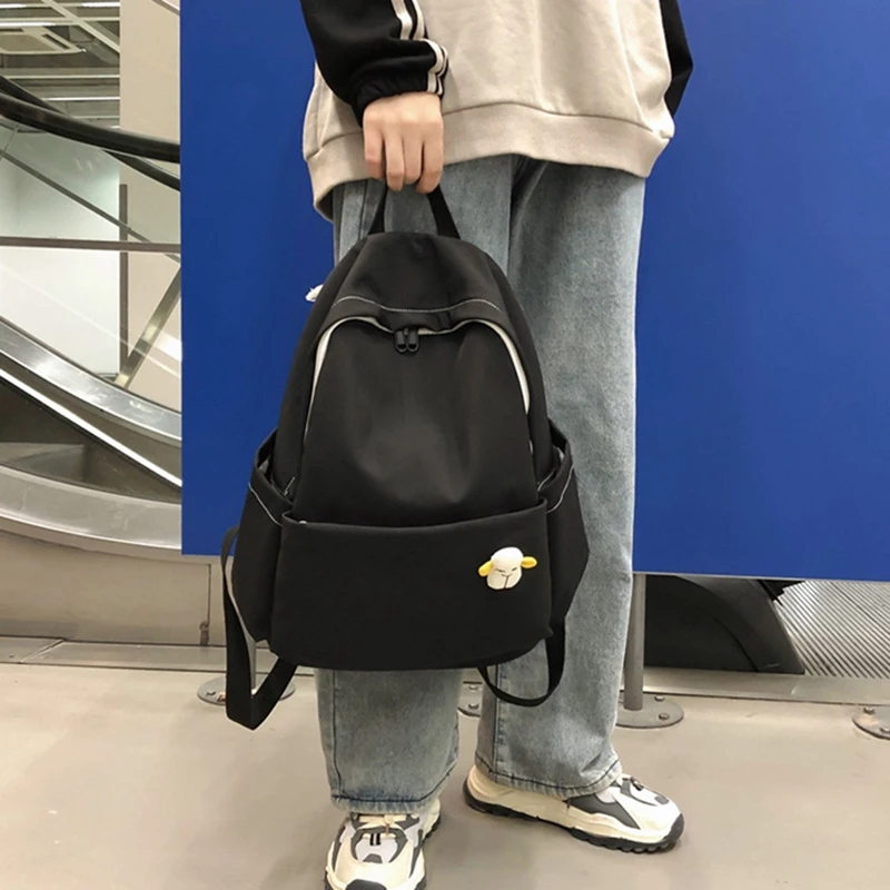

Schoolbag Female Korean Version of High School College Students Simple and Versatile Backpack Campus Girl Rucksack