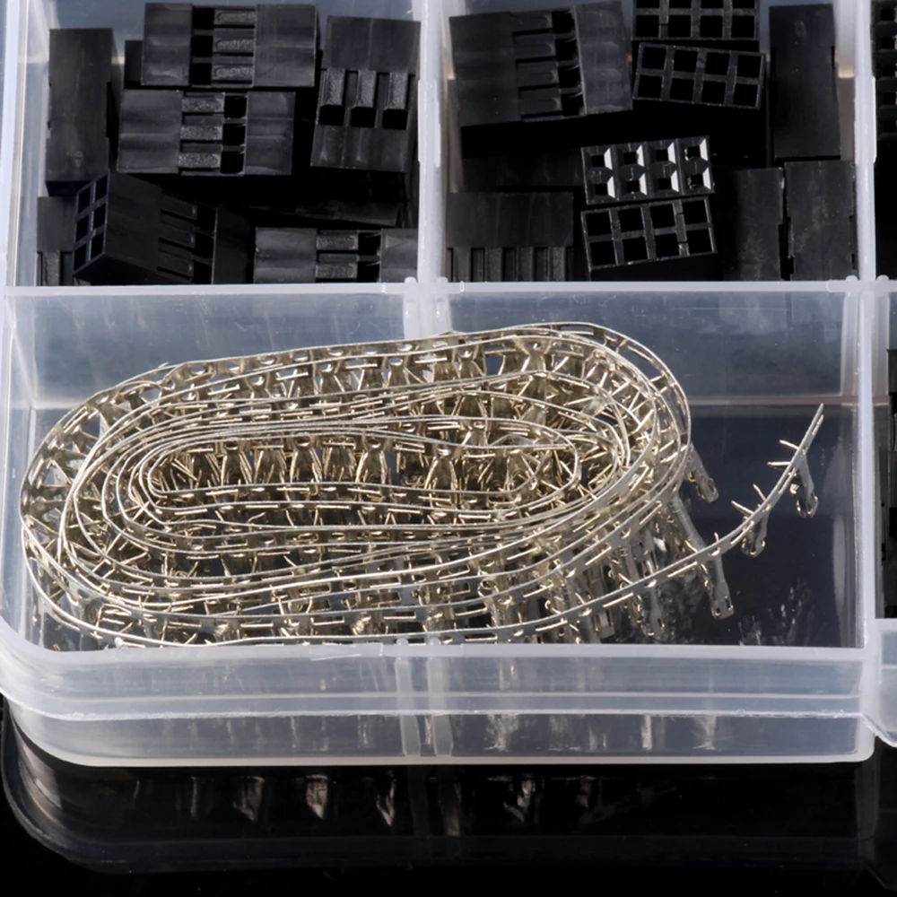 

Total 620PCS/Box Electrical 2.54mm Pin Wire Terminal Connectors with Storage Box Portable