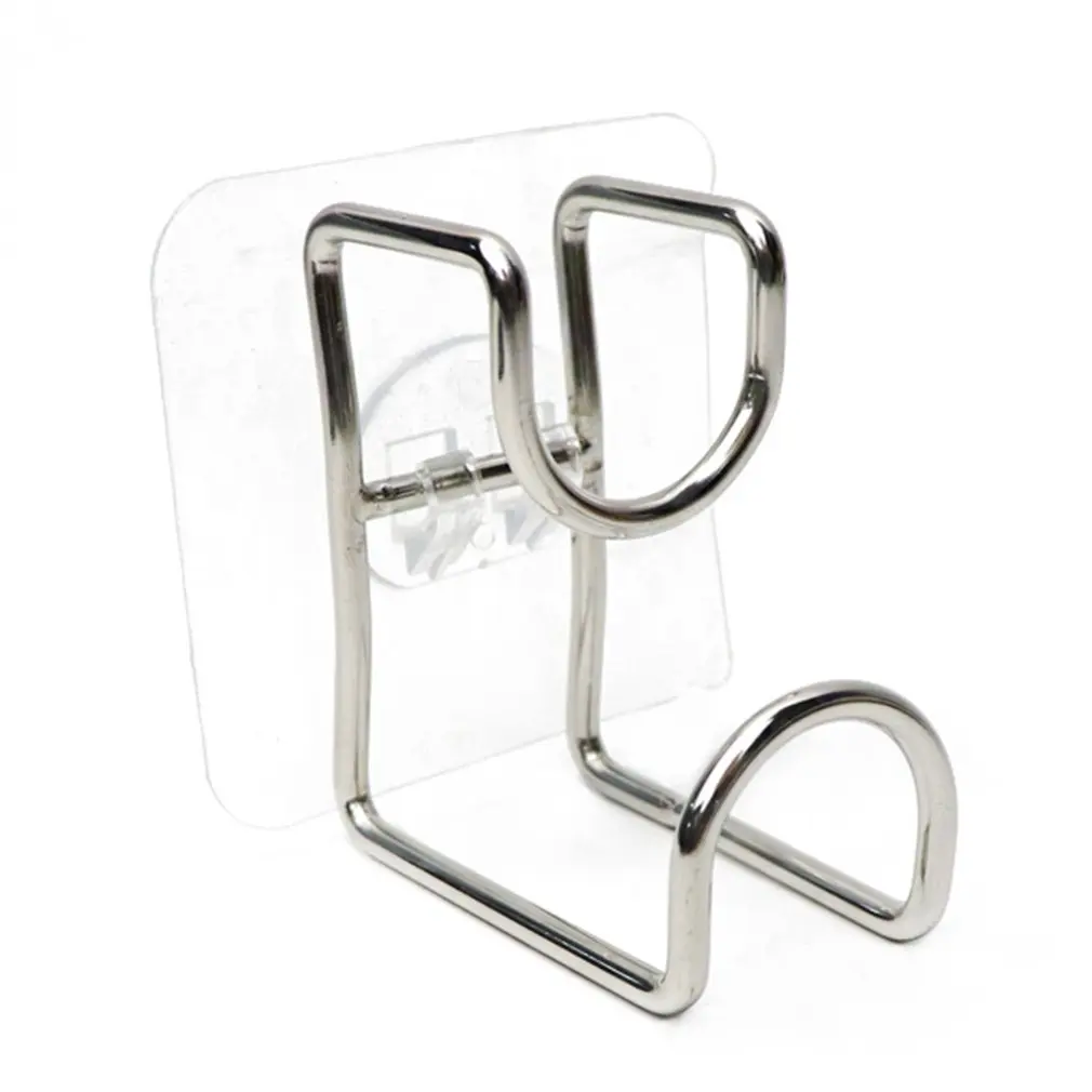 

Hook Stainless Steel Face Rack Kitchen Wall Hook Bathroom Free Punching Storage Rack Multifunctional Rack