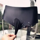 Трусы-брифы Fad мужские, ультратонкие, с U-образным вырезом, бесшовные, мягкие, ультратонкие, дышащие, прозрачные, кружевные, нижнее белье, эластичные бикини