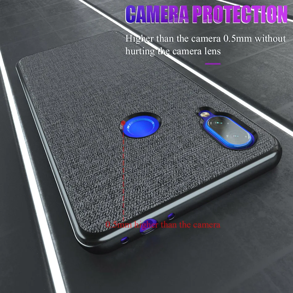 Cloth Frabic Phone Case For Xiaomi Redmi Note 7 6 8 Pro 5 4X 4 4A 6A 7A 6X 5A S2 Y2 A2 Lite Plus Soft Silicone Cover Coque