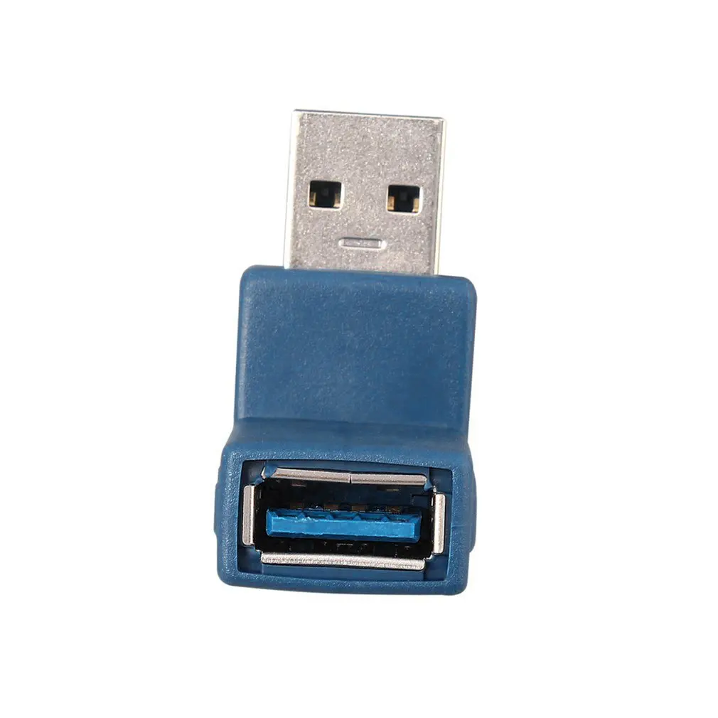 Синий прочный полностью Литой дизайн под прямым углом USB 3 0 Тип Штекерный разъем