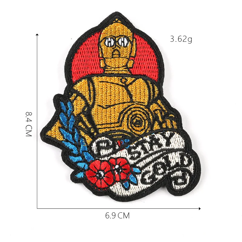

Cartoon Alien clown Comic Movie star patches Iron On Embroidery Patch For Clothing Diy Stickers Garment Apparel Accessories