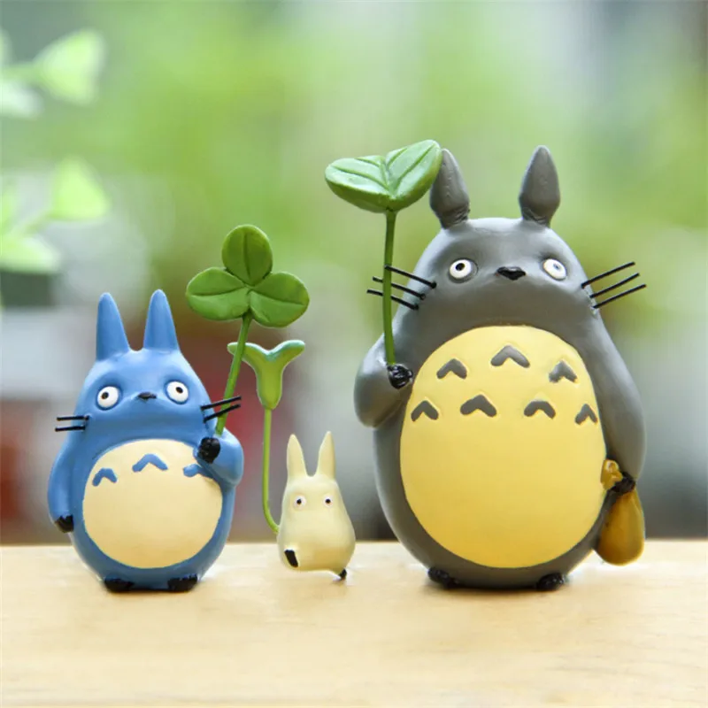 3 шт./компл. креативные милые DIY Смола Тоторо кукла микро пейзажные миниатюры