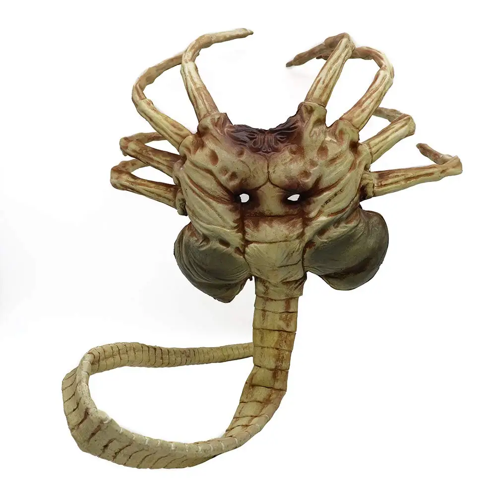 Alien лицевая маска Xenomorph для лица костюм Хэллоуин реквизит латекс страшные когти