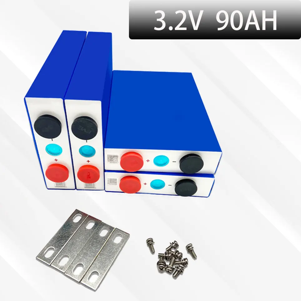 

NEW 3.2V LiFePO4 90Ah battery pack Continuous 270A Discharge for 12V Diy EV RV Prismatic Cell with BUS BARSEU US Tax Free