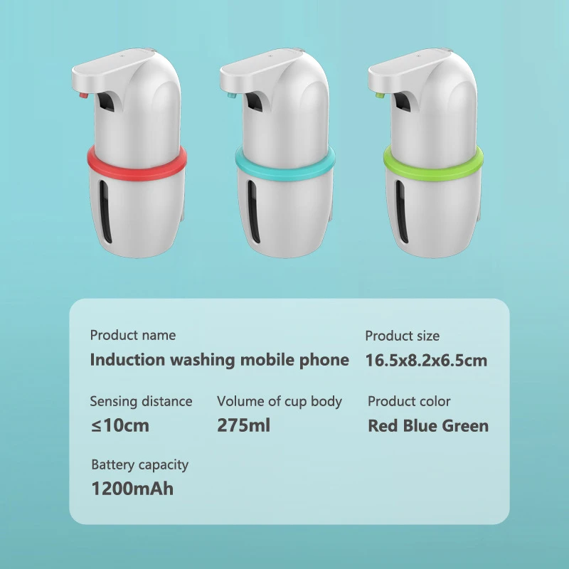 

USB Charging Automatic Soap Dispenser Intelligent Induction Foam Sensor Liquid Soap Dispensers Touchless Hand Sanitizer Washer