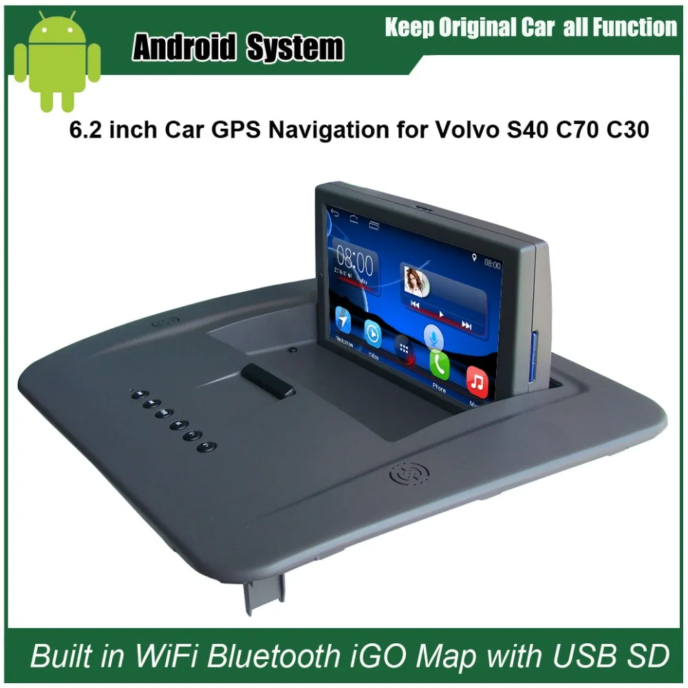 6 2 дюймовый Android 7 1 емкостный сенсорный экран автомобильный медиаплеер для VOLVO S40