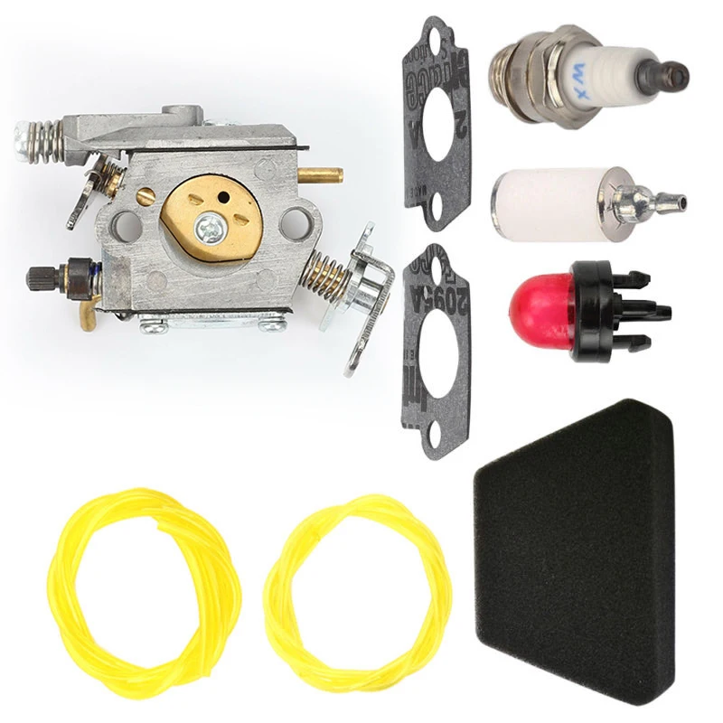 

Primer Bulb Carburetor kit For Poulan Gas Chainsaw Spark Plug Fuel Line For Walbro WT-891/W-20/WT-89