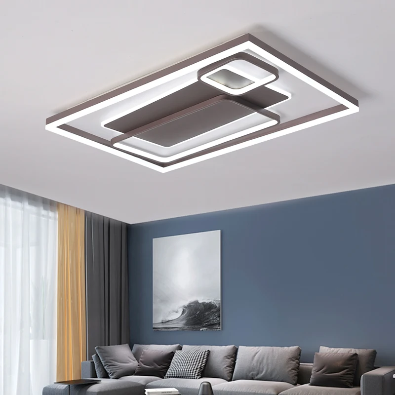 Современные светодиодные люстры освещение для поверхностного монтажа лампа