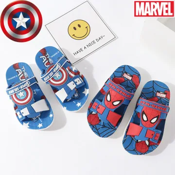 Детские тапочки из фильма Marvel мстители Человек-паук Капитан Америка обувь для