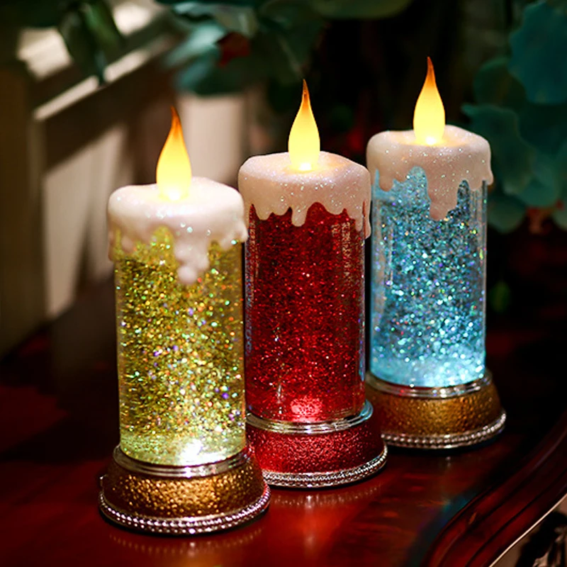 Creative LED Candle Night light USB Rechargeable Desk Lamp Lamps for Bedroom Wedding Christmas Decoration Gift Light | Лампы и
