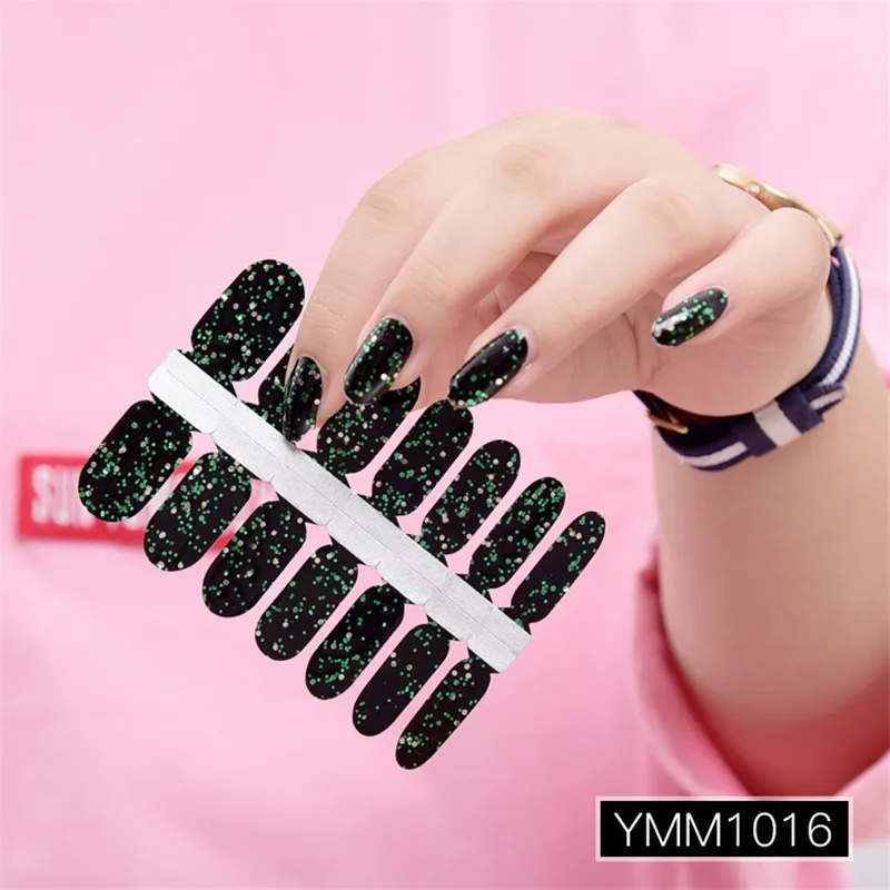 Корейские модные самодельные наклейки для ногтей красота полное покрытие