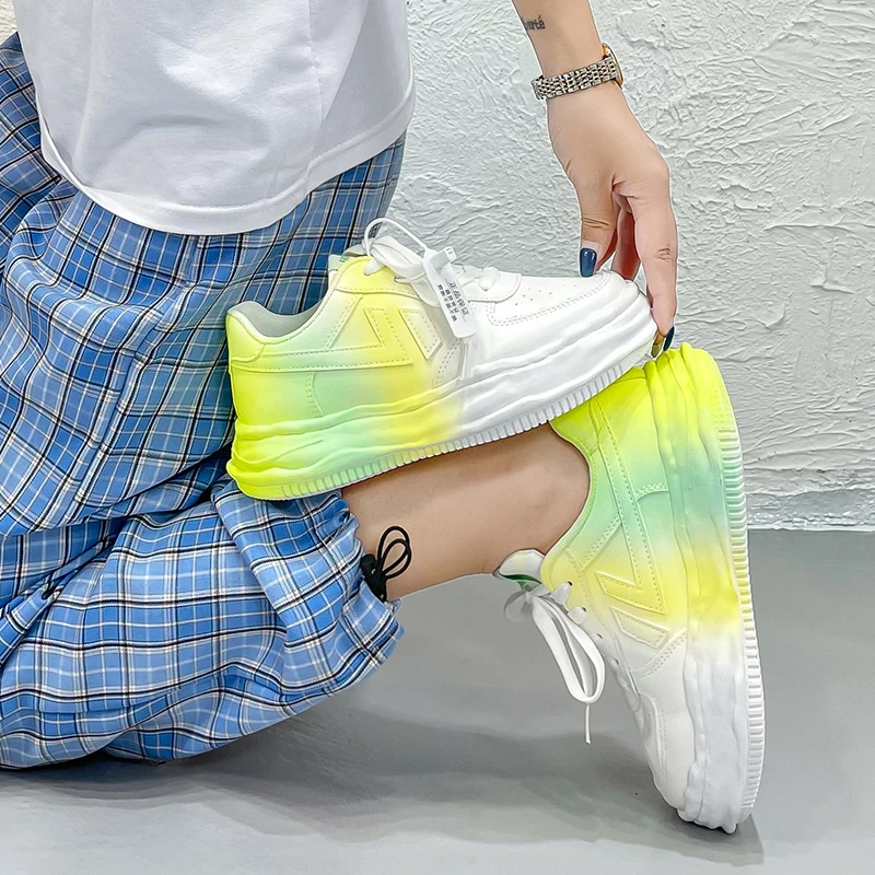 

2021 autumn white shoes all-match flat-bottom sports and leisure student women's shoes
