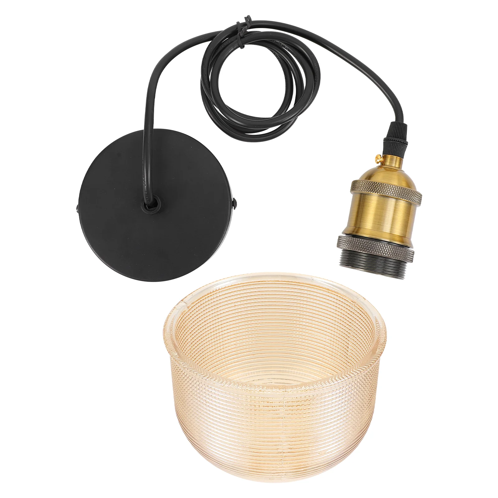 

1 шт., стеклянная Подвесная лампа в стиле ретро