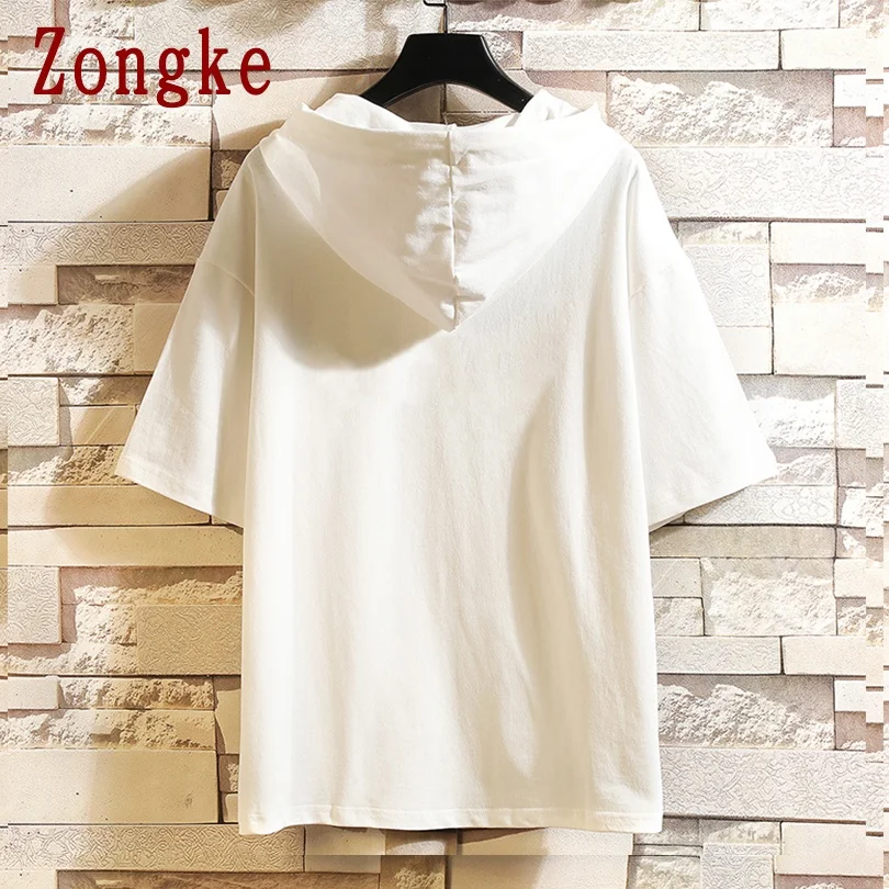 Пуловер Zongke с принтом кошек толстовка Мужская Уличная одежда корейский стиль